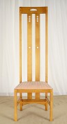 Krzesło tapicerowane Argyle art déco Ch.R. Mackintosh. Wyposażenie hotelu Rialto, Warszawa. Używane meble hotelowe, wyposażenie hotelu, wyprzedaż mebli hotelowych. meblerialto.pl