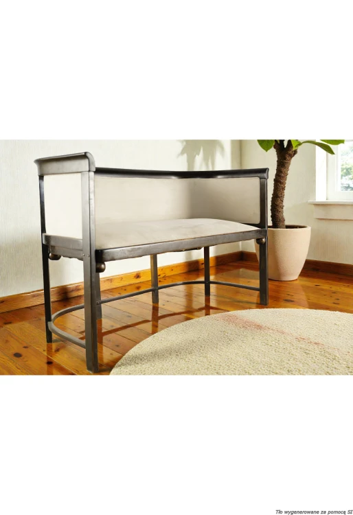 Sofa drewniana tapicerowana 2-osobowa 120 cm oryginał secesja wiedeńska J. &amp;amp; J. Kohn. Wyposażenie hotelu Rialto w Warszawie. Wyprzedaż używanych mebli hotelowych i antyków. meblerialto.pl